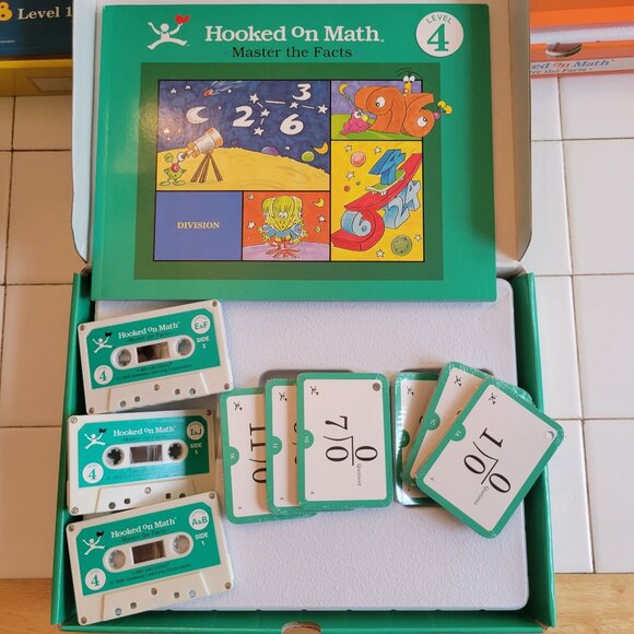 Hooked on Math Kits Cassette Tapes 1 2 4 Addition Subtraction Division Home Scho - Picture 5 of 12